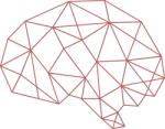 cerveau ligne rose un cerveau dessiné
